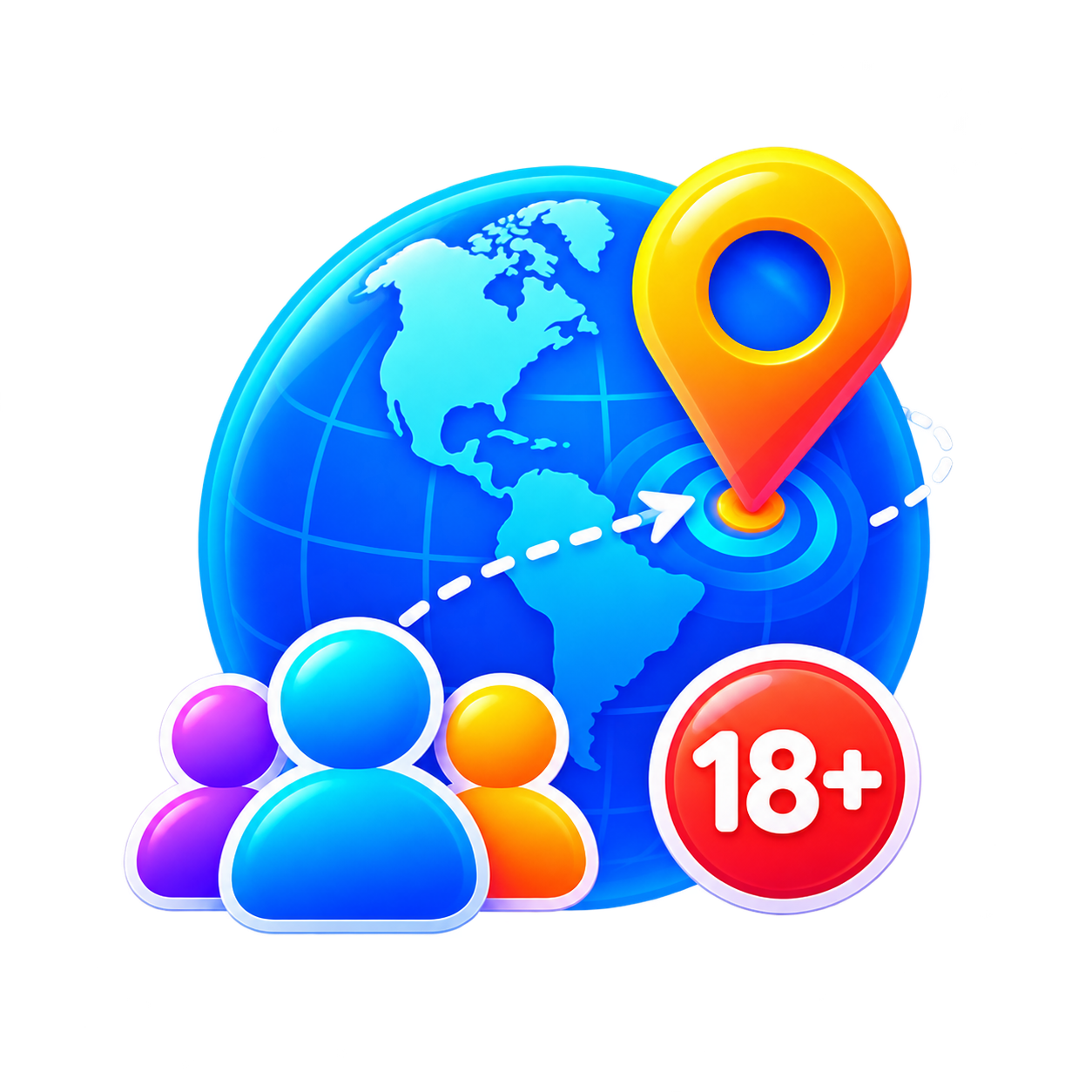 Geo-Targeted Adult Traffic icon