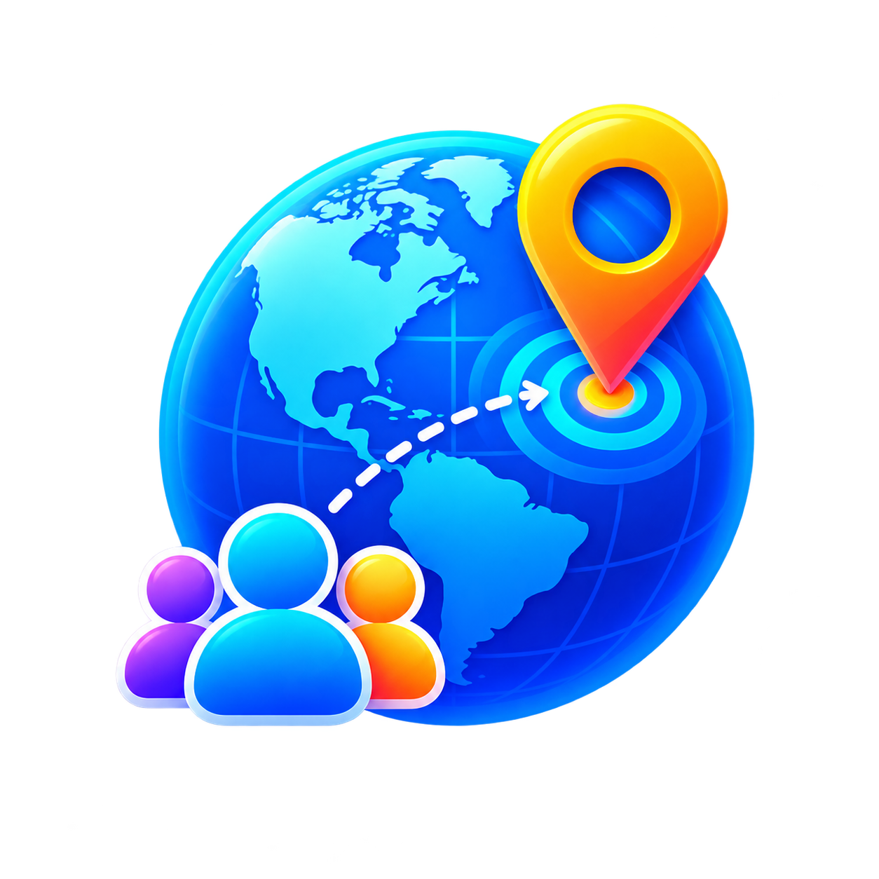 Geo-Targeted Cheap Traffic icon